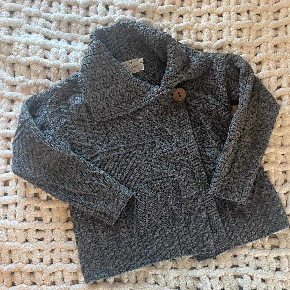 Handmade Merino Wool Knit Jacket